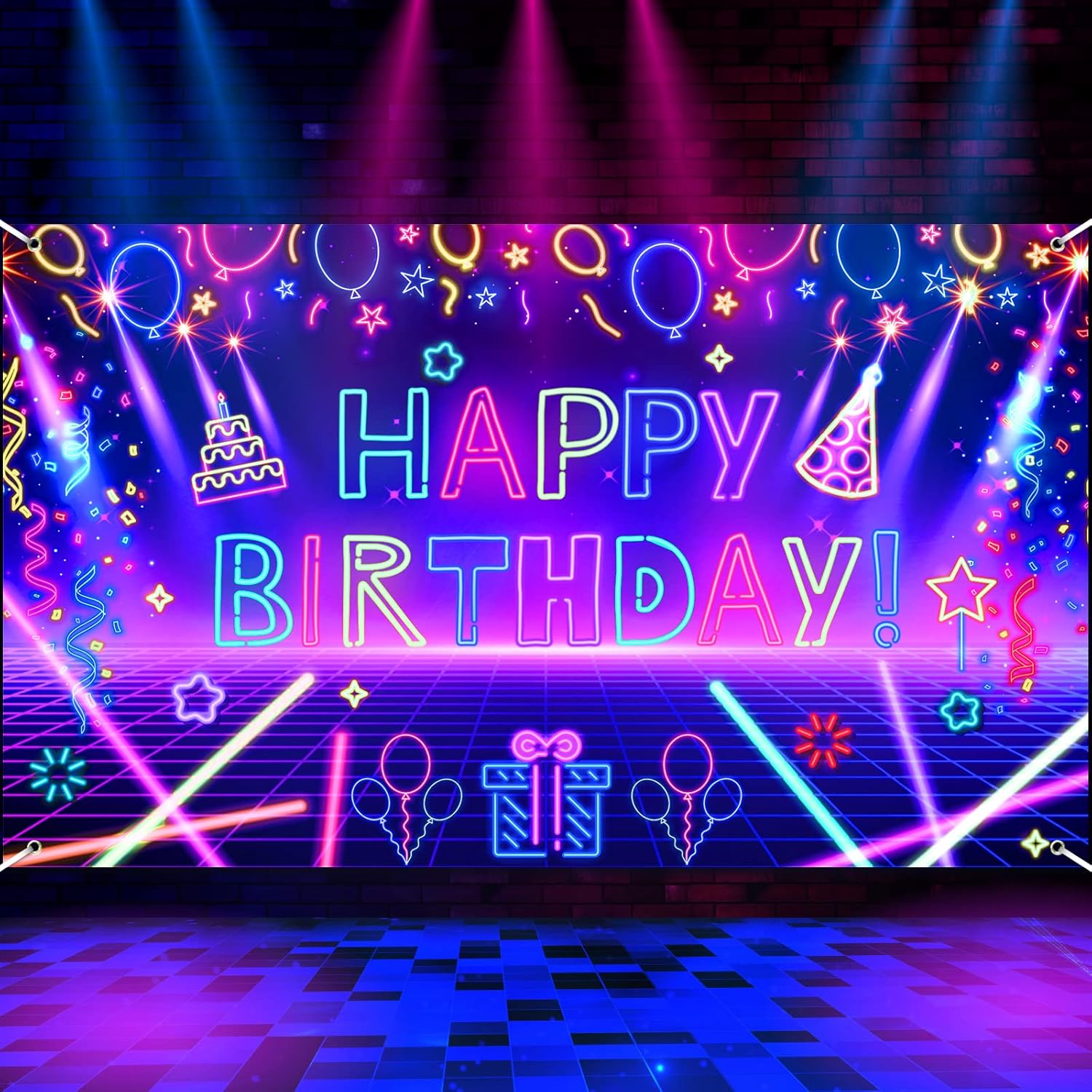 Photography Backdrop Glow Neon – обзор и цена Let'S Party Event Supply