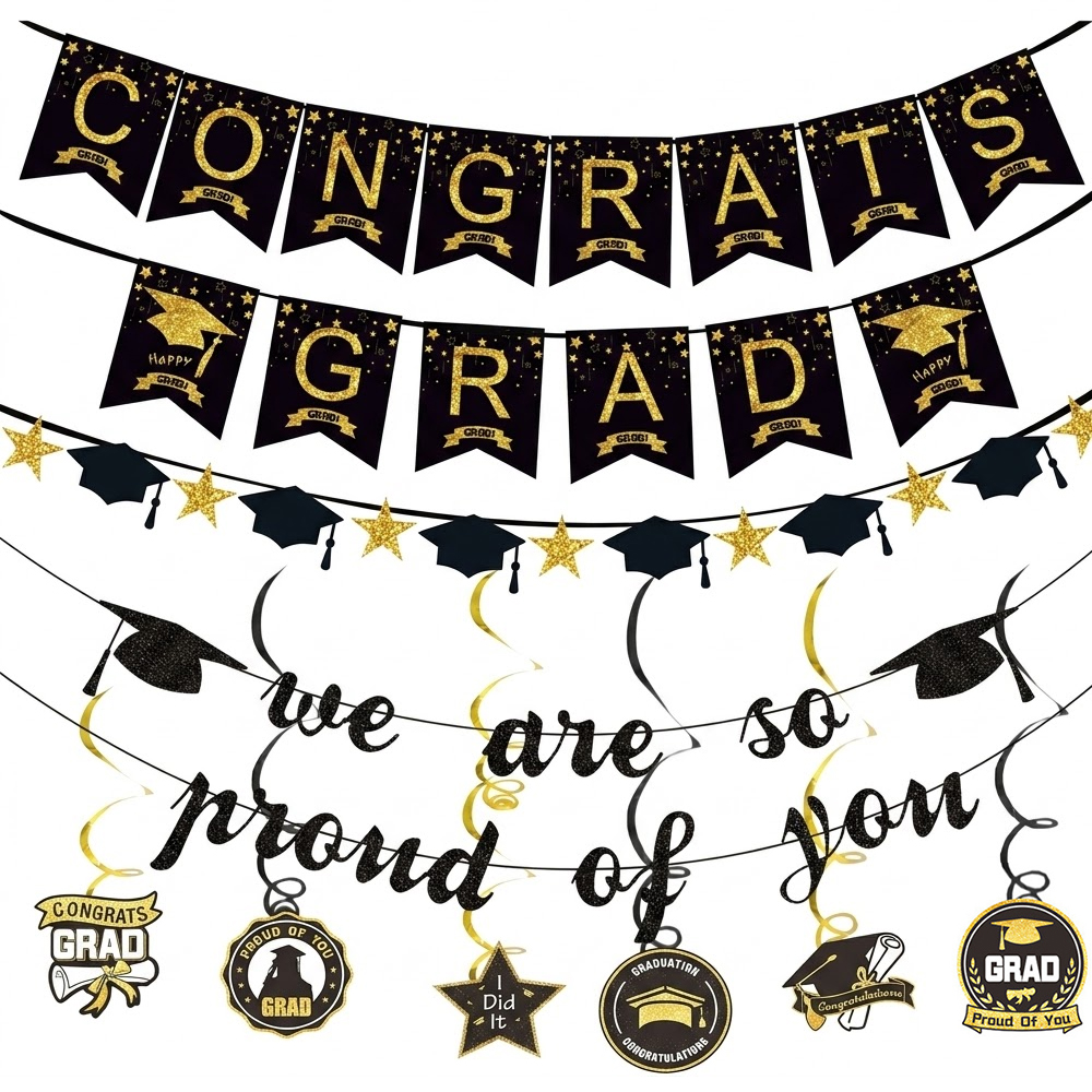 Graduation Party Decoration Se – обзор и цена Party Banner Gold