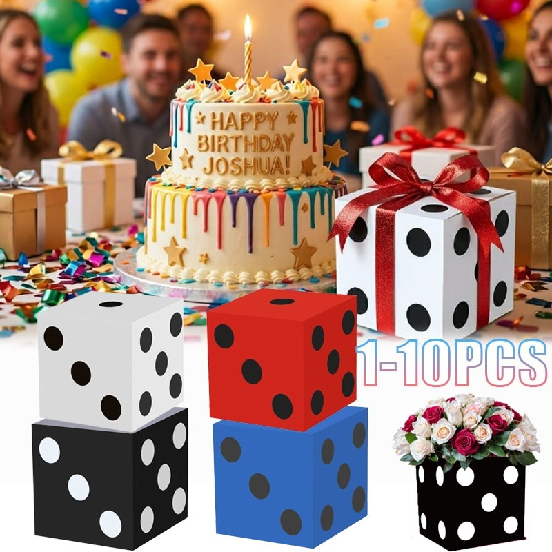 1-10PCS Casino Party Paper Dic – обзор и цена Event Party Box