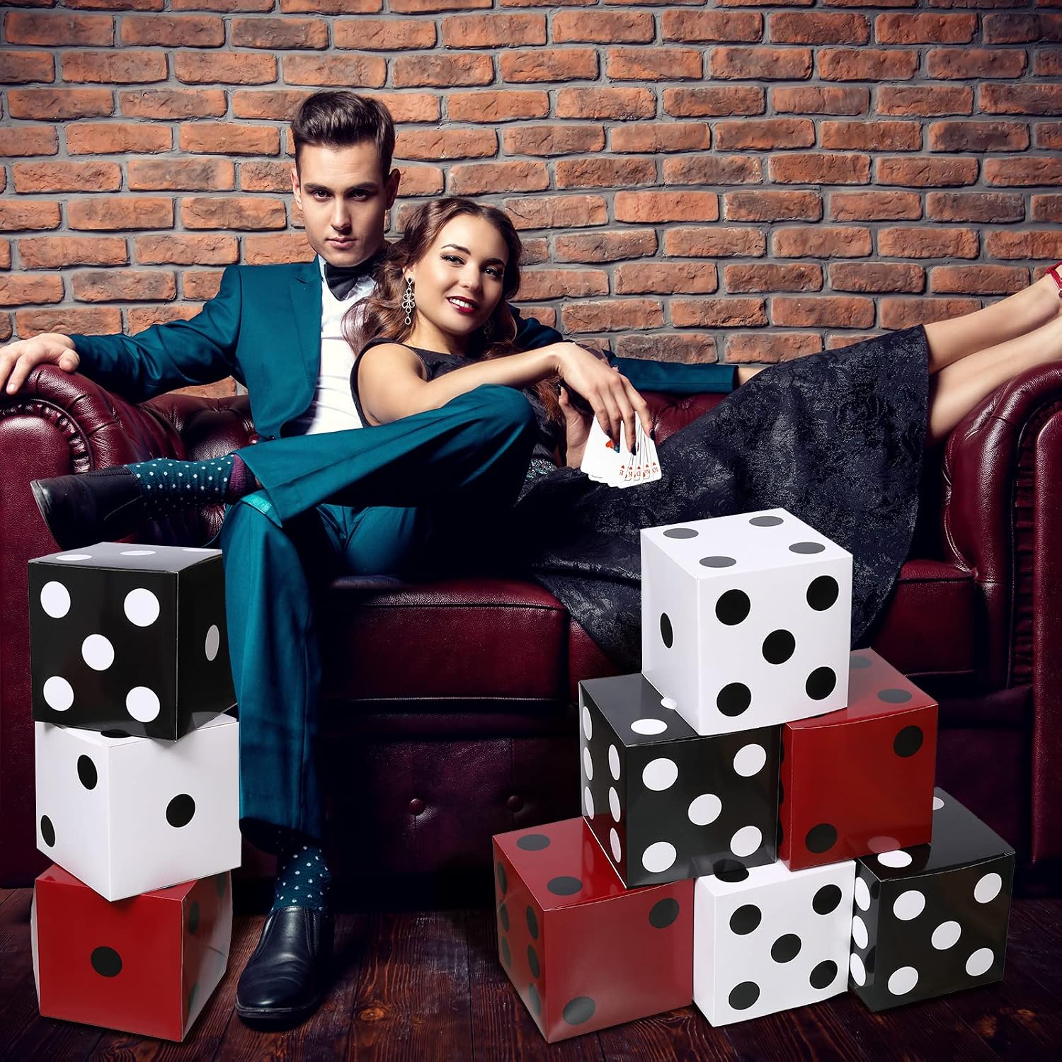 1-10PCS Casino Party Paper Dic – обзор и цена Event Party Box