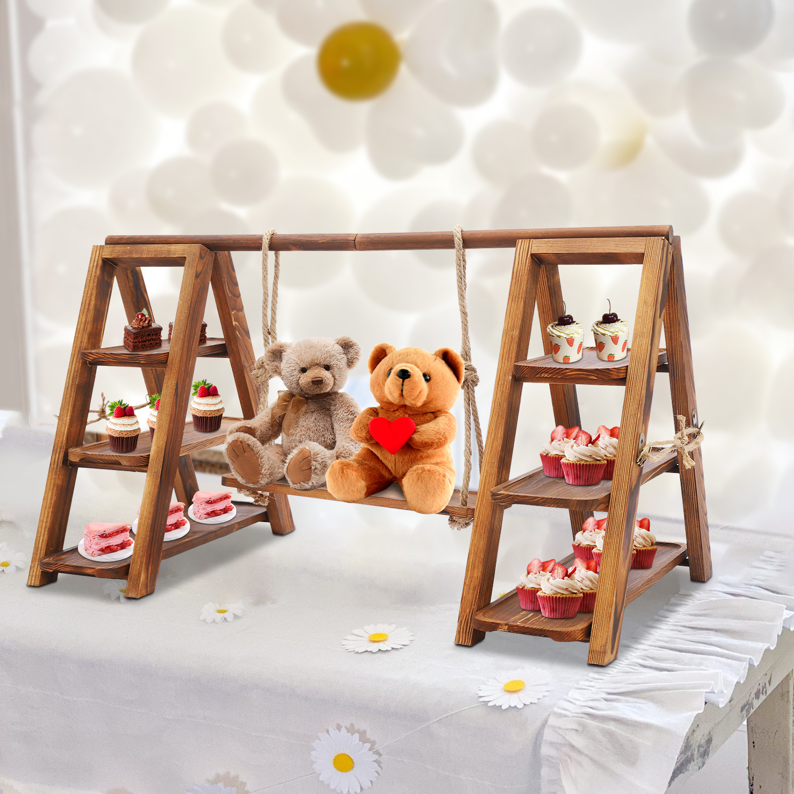 Wooden Dessert Display Stand C – обзор и цена Cupcake Stand Tier