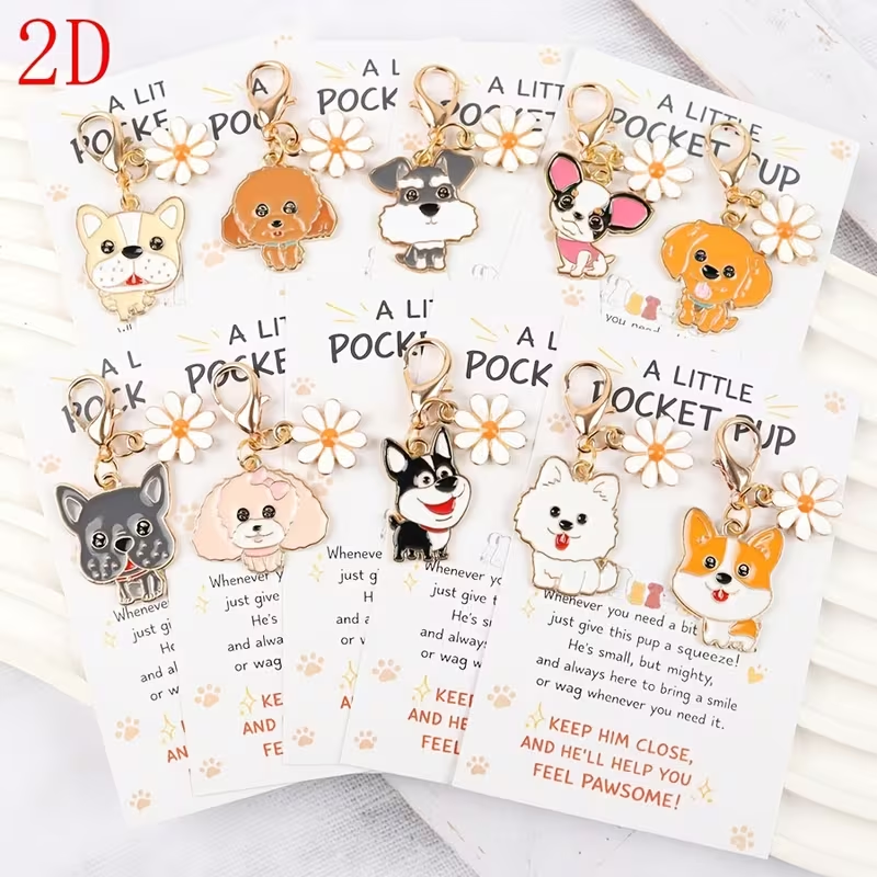 10 Cute Cartoon Puppy Keychain – обзор и цена Party Favor Bag