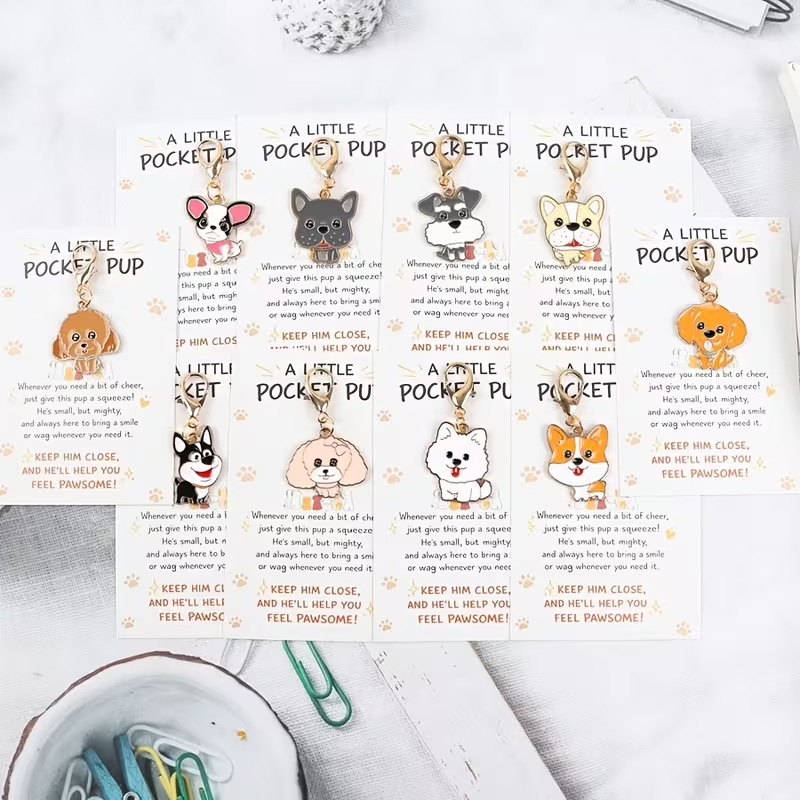 10 Cute Cartoon Puppy Keychain – обзор и цена Party Favor Bag