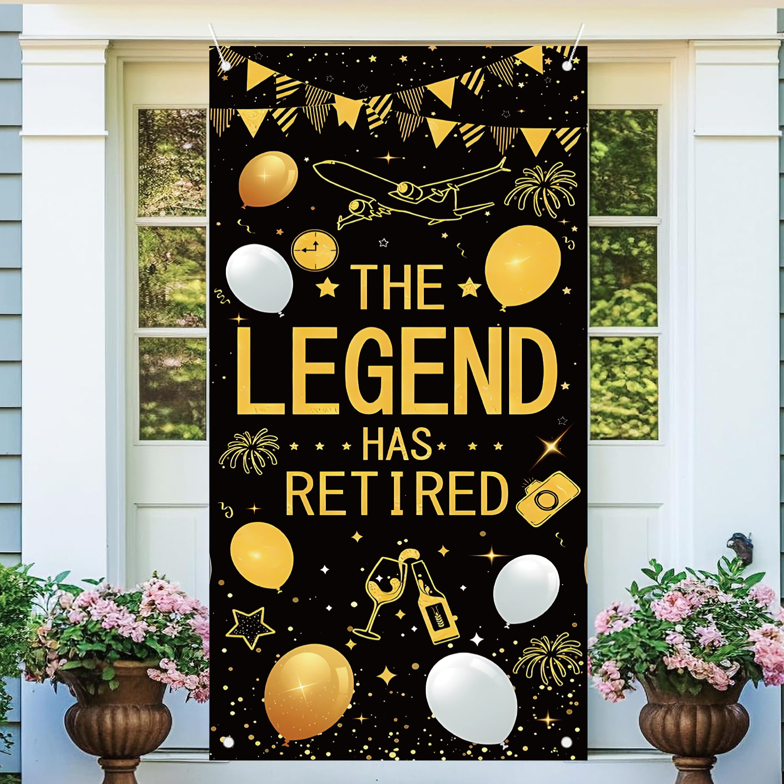 Retirement Party Decorations f – обзор и цена Party Banner Gold