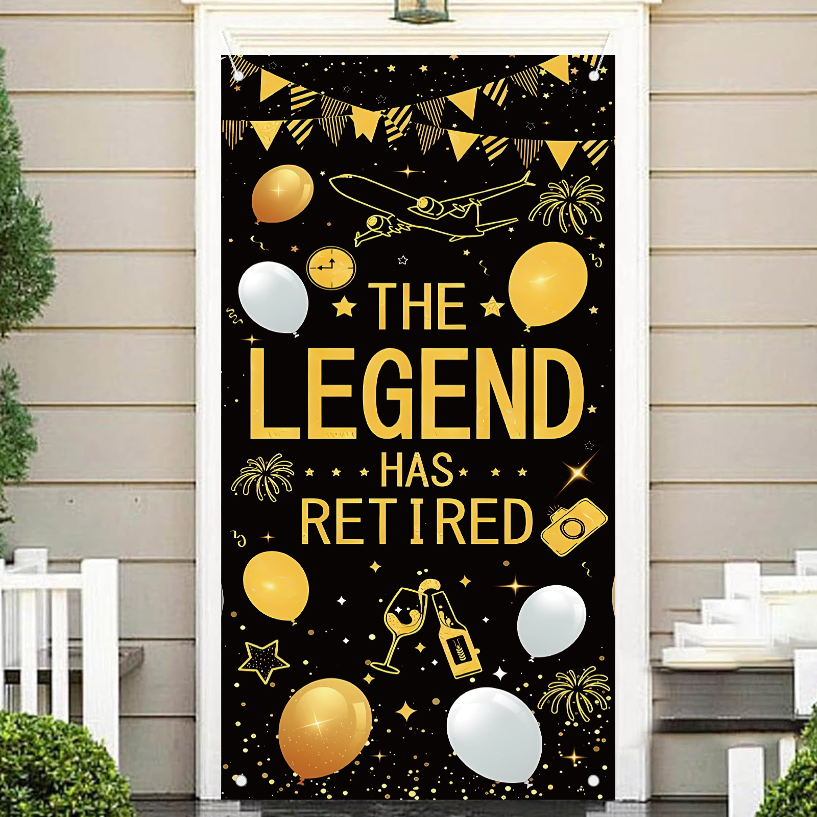 Retirement Party Decorations f – обзор и цена Party Banner Gold
