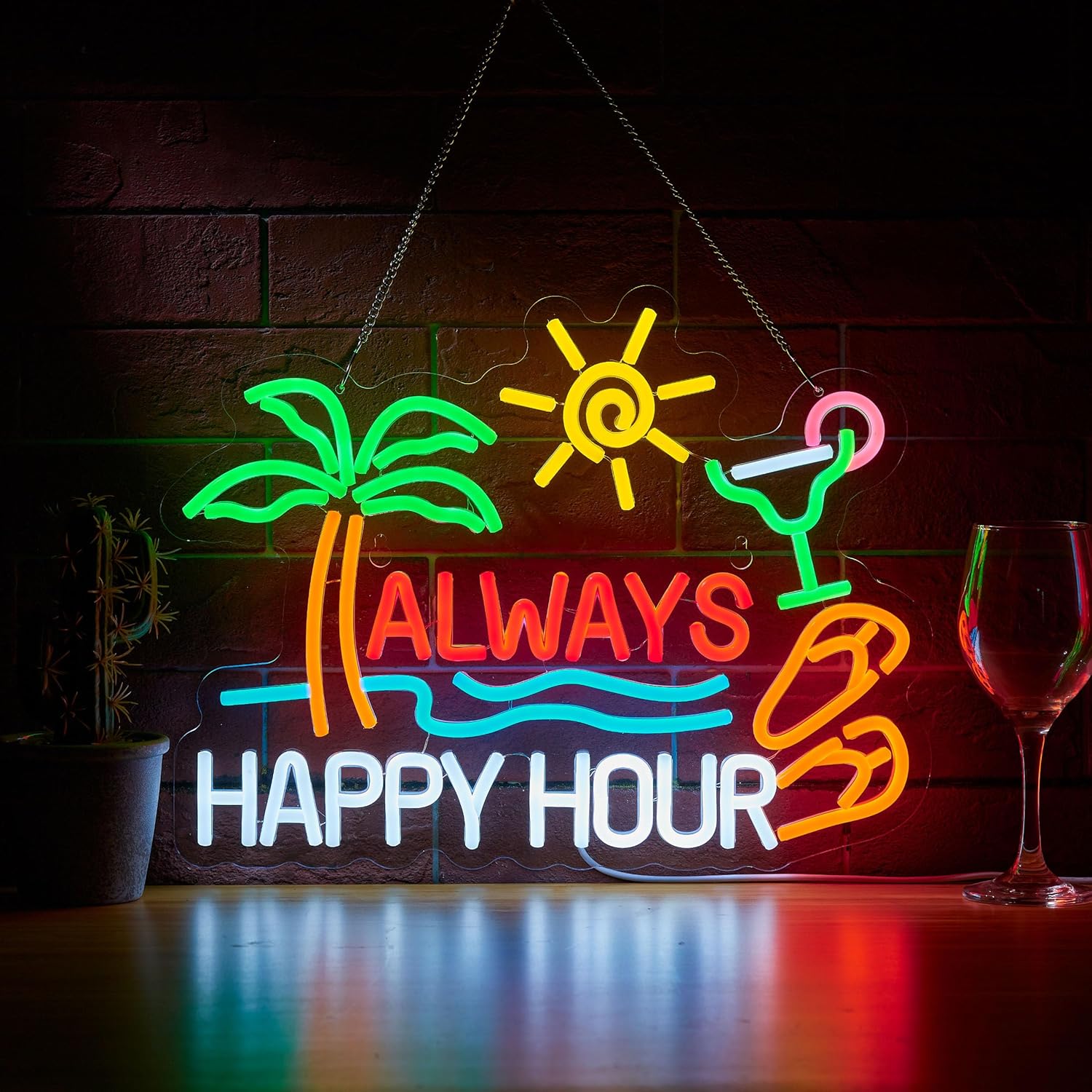 Always Happy Hour Beer Bar Neo – обзор и цена Neon Sign Party