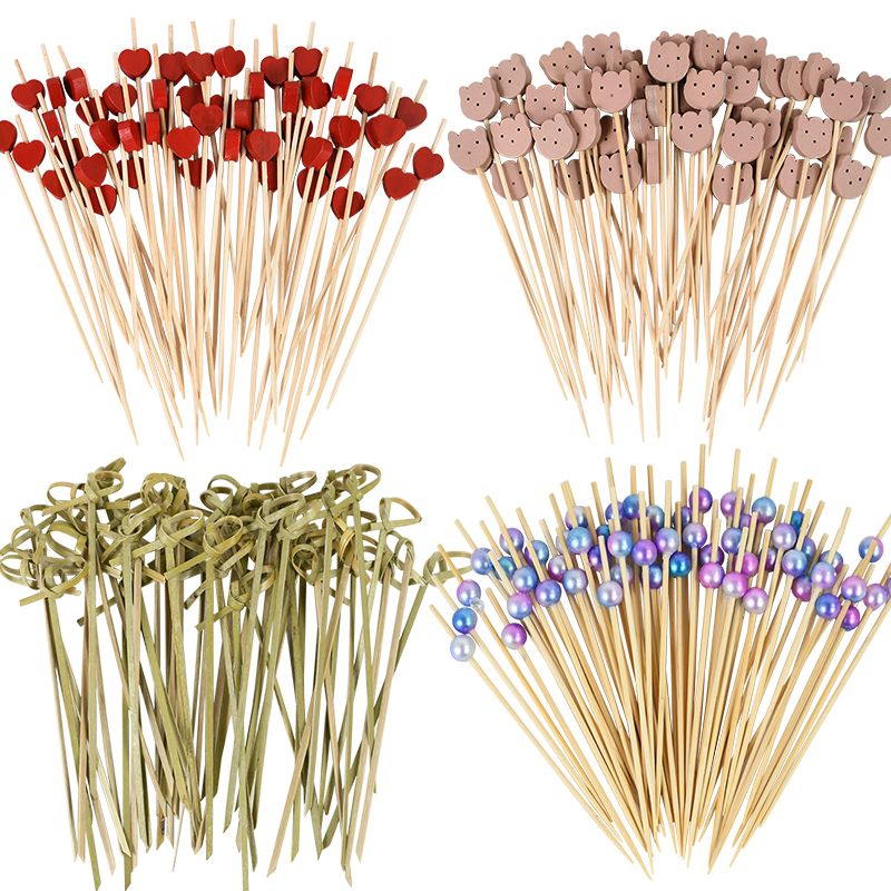 100Pcs Disposable Bamboo Skewe – обзор и цена Centerpiece Stick