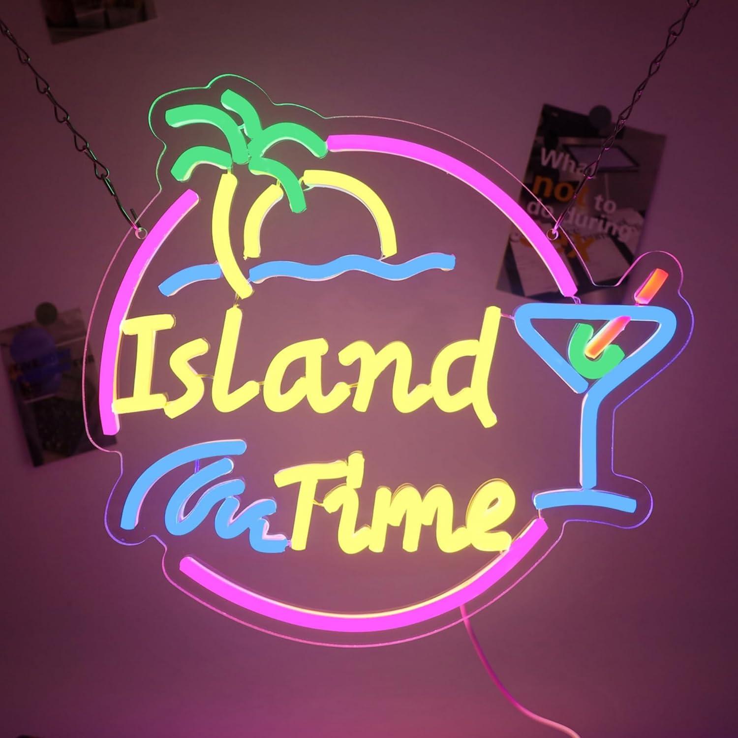 Island Time Neon Sign LED Ligh – обзор и цена Neon Sign Party