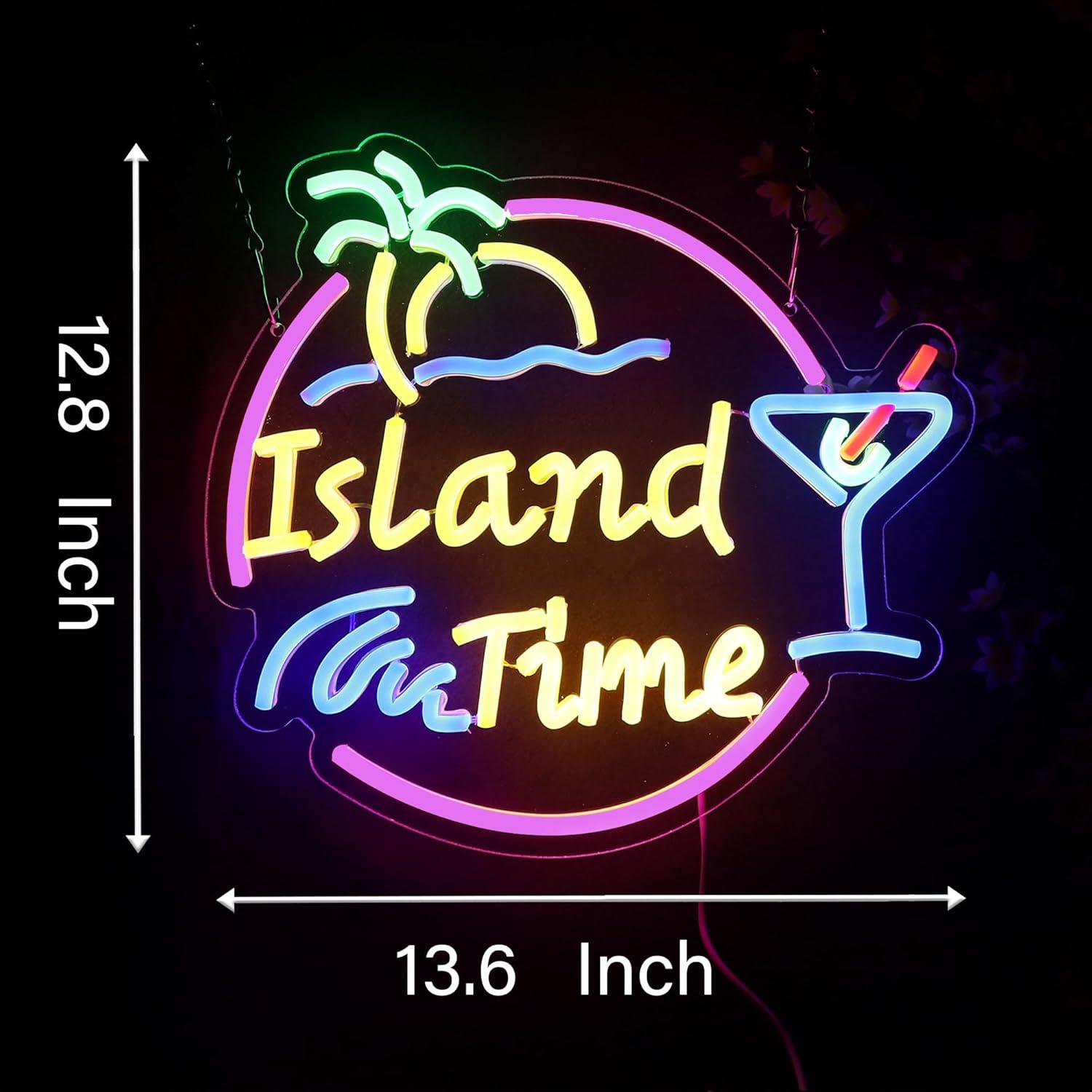 Island Time Neon Sign LED Ligh – обзор и цена Neon Sign Party