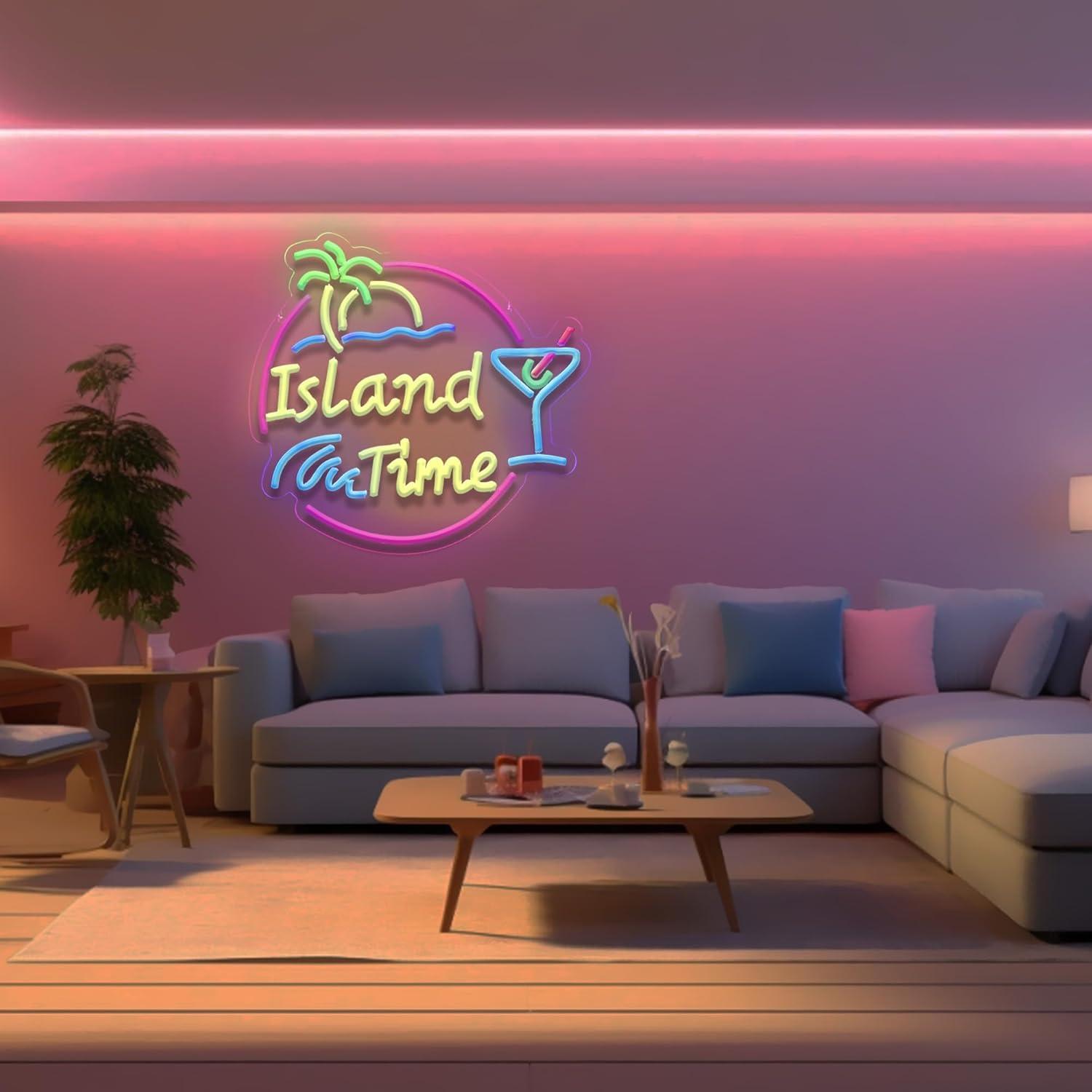 Island Time Neon Sign LED Ligh – обзор и цена Neon Sign Party