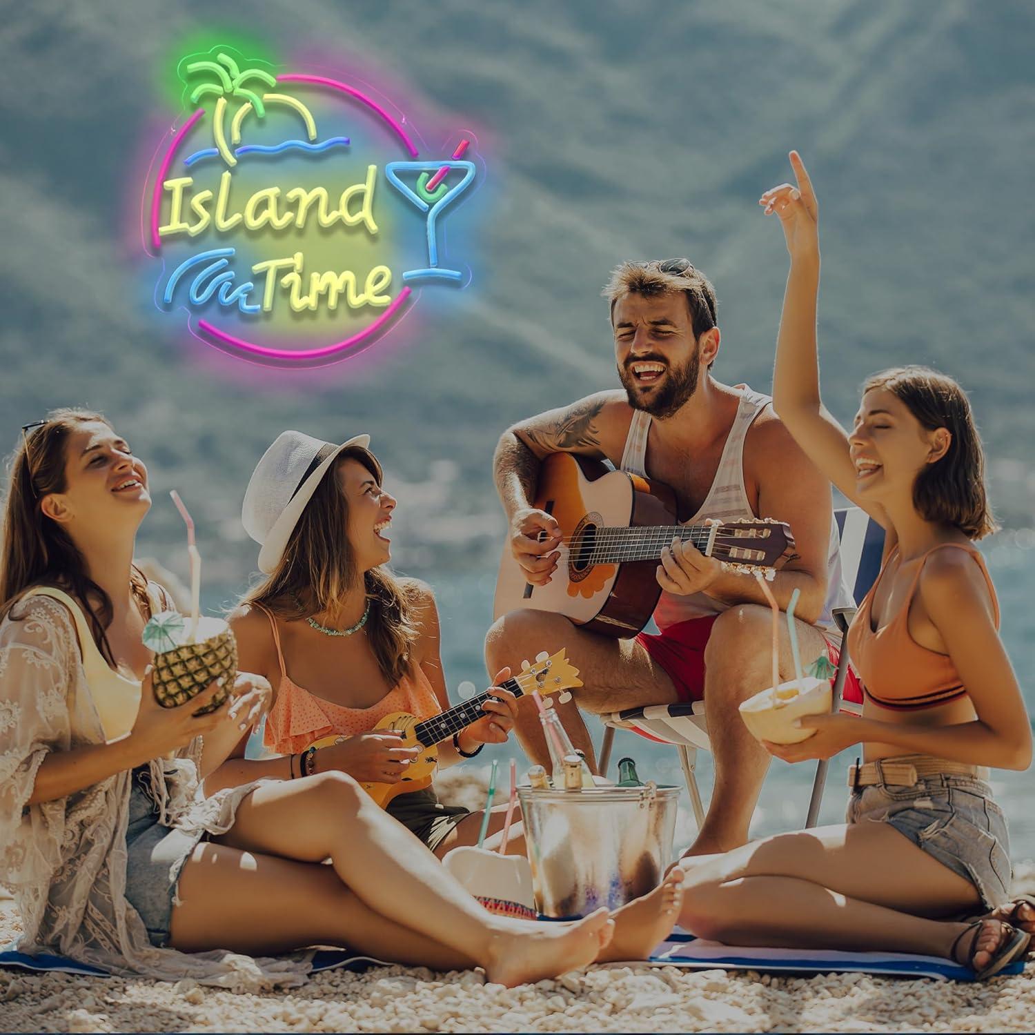 Island Time Neon Sign LED Ligh – обзор и цена Neon Sign Party