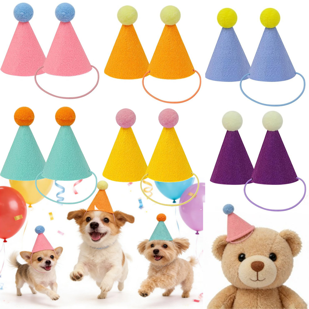 3/6pcs Pet Party Hat Colorful  – обзор и цена Party Hat Cone