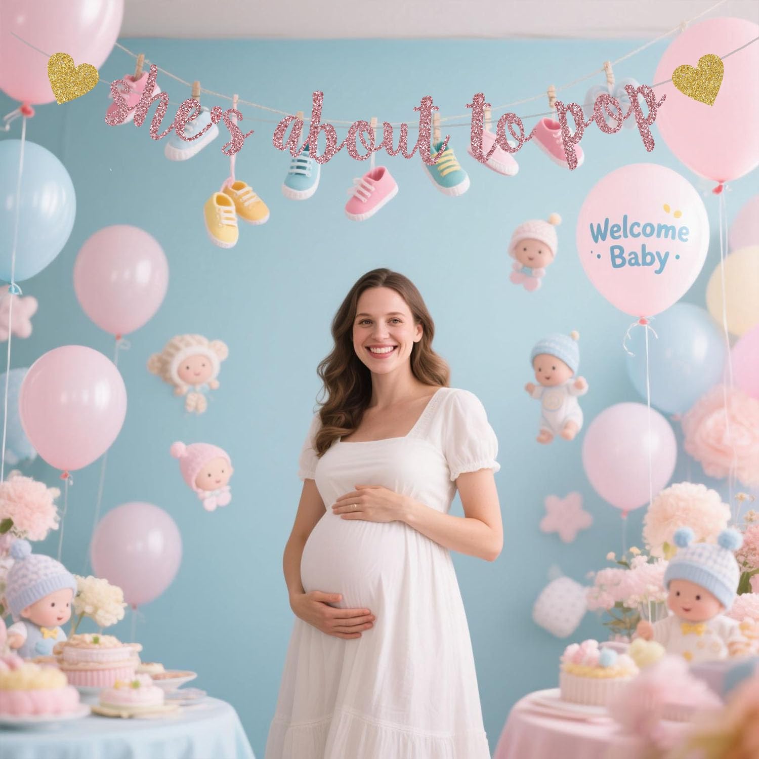 She's About to Pop Banner,Rose – обзор и цена Party Banner Gold