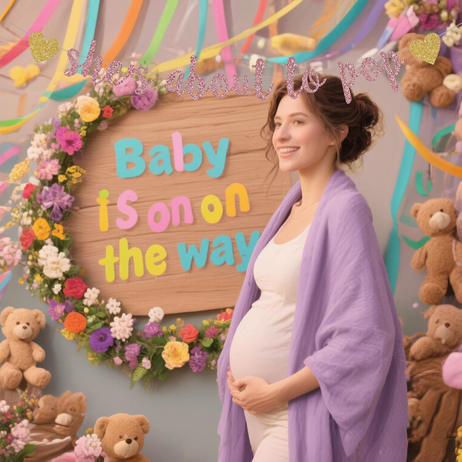 She's About to Pop Banner,Rose – обзор и цена Party Banner Gold