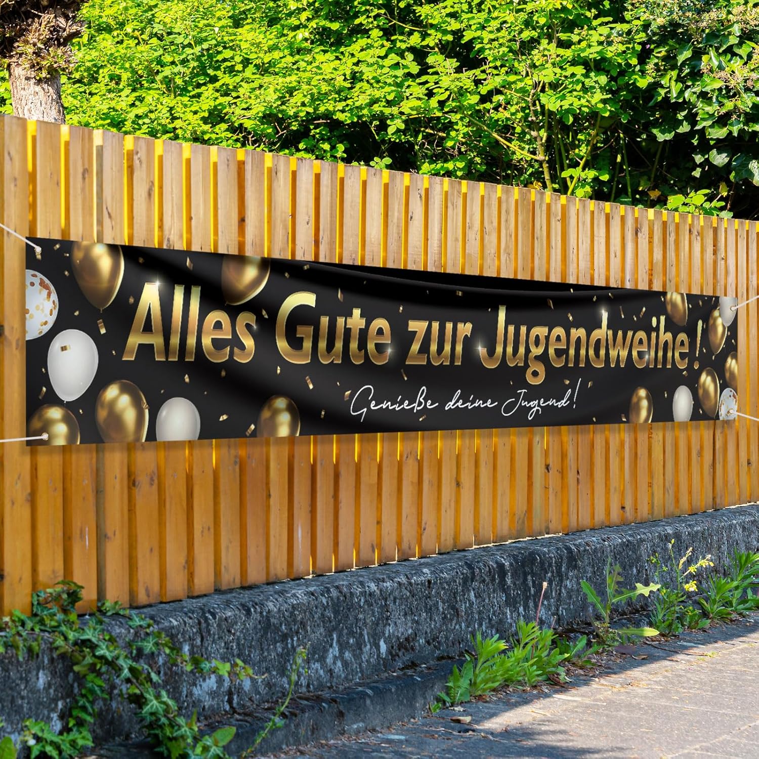 Jugendweihe Deko,Jugendweihe B – обзор и цена Party Banner Gold