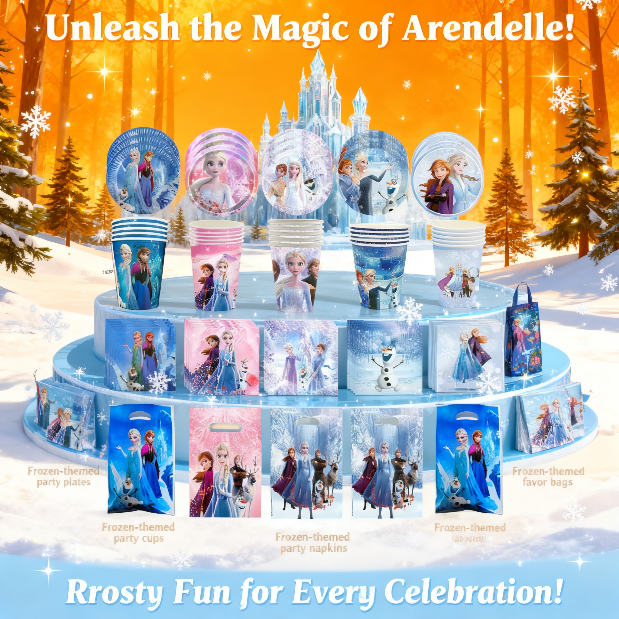 Frozen Elsa Anna Olaf Birthday – обзор и цена Event Supplies