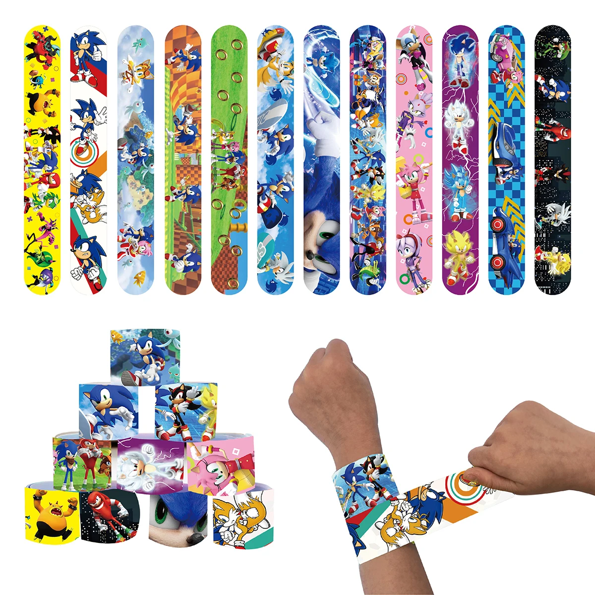 12/24/36pcs Sonic Slap Bracele – обзор и цена Party Favor Bag