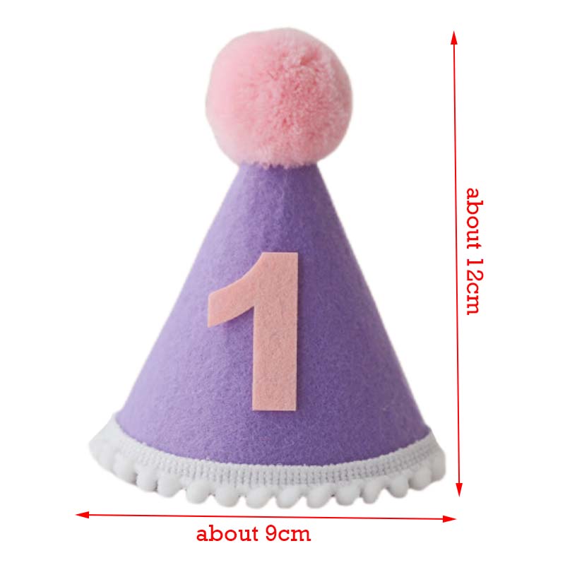 Purple Birthday Hat 1 2 3 4 5  – обзор и цена Party Hat Cone