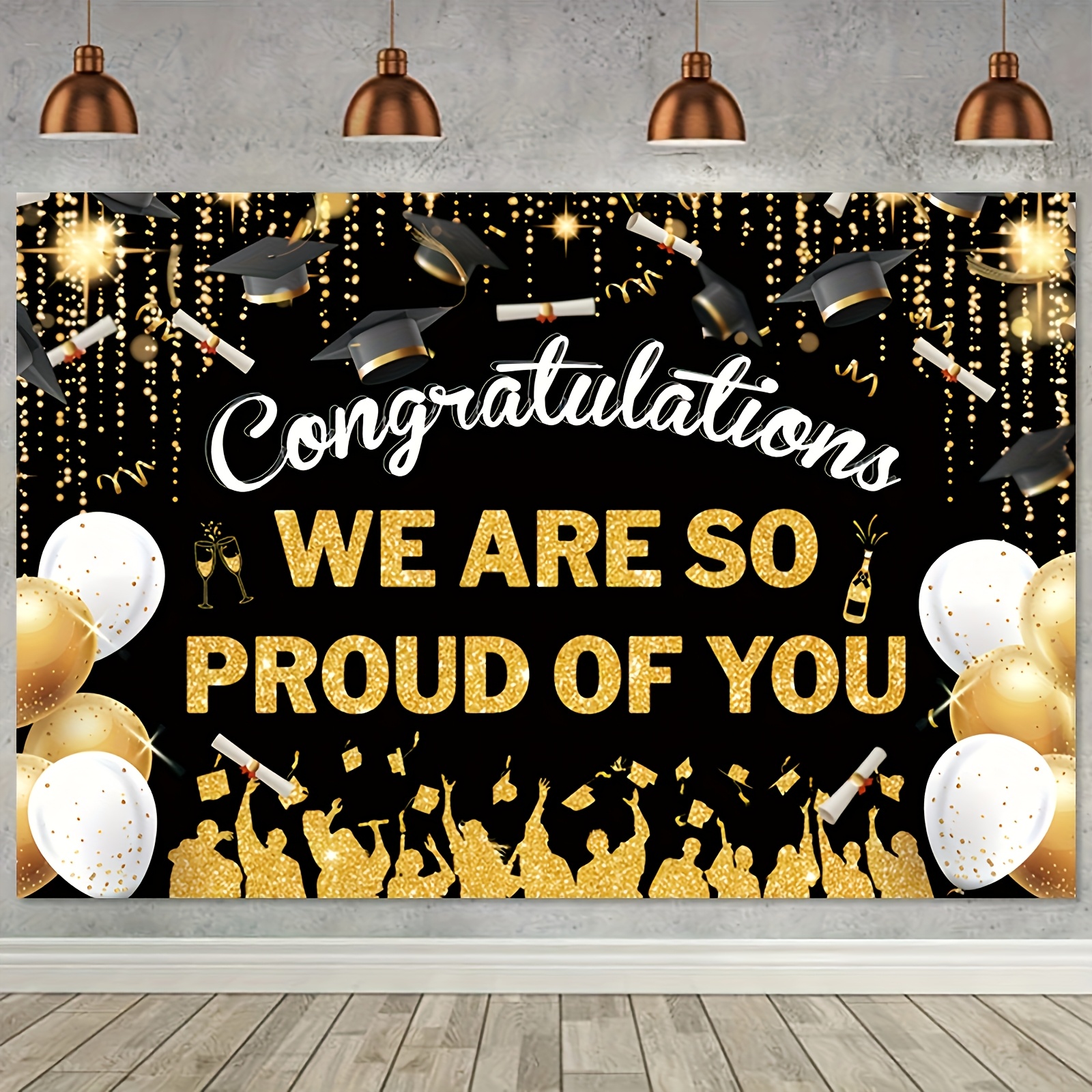 2D FlatGraduation Party Banner – обзор и цена Party Banner Gold