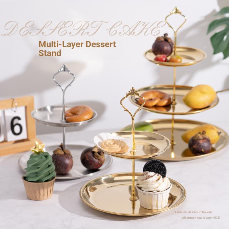 【CPI】Gold Silver 2/3-Tier Cake – обзор и цена Cupcake Stand Tier