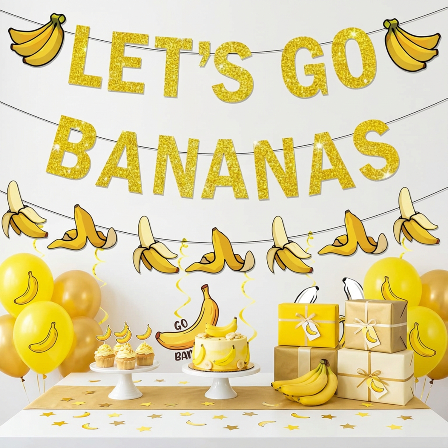 Yellow Bananas Birthday Banner – обзор и цена Let'S Party Event Supply