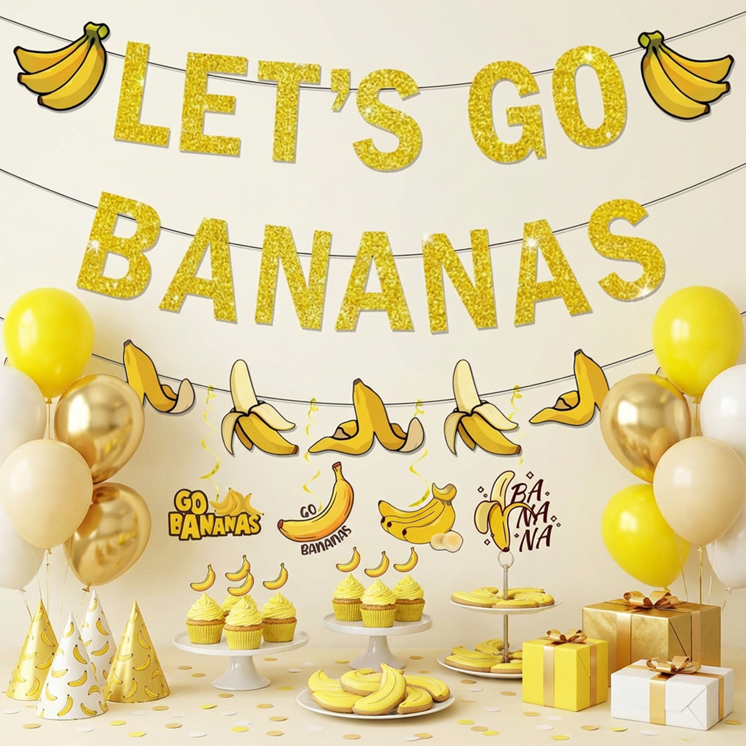 Yellow Bananas Birthday Banner – обзор и цена Let'S Party Event Supply