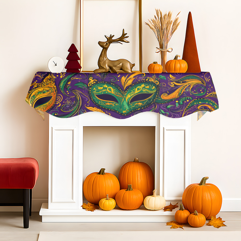 1Pc Carnival Mask Fireplace Sc – обзор и цена Party Banner Gold
