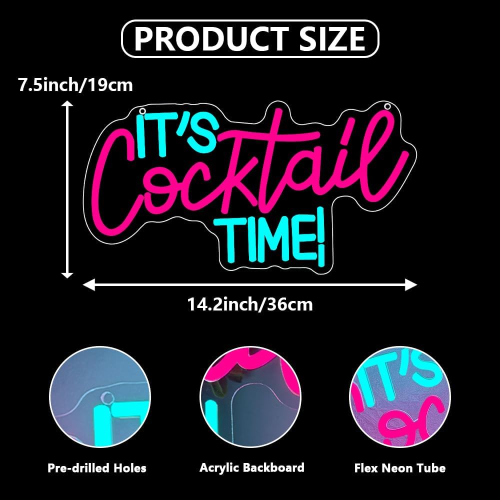 Cocktails Neon Sign USB Powere – обзор и цена Neon Sign Party