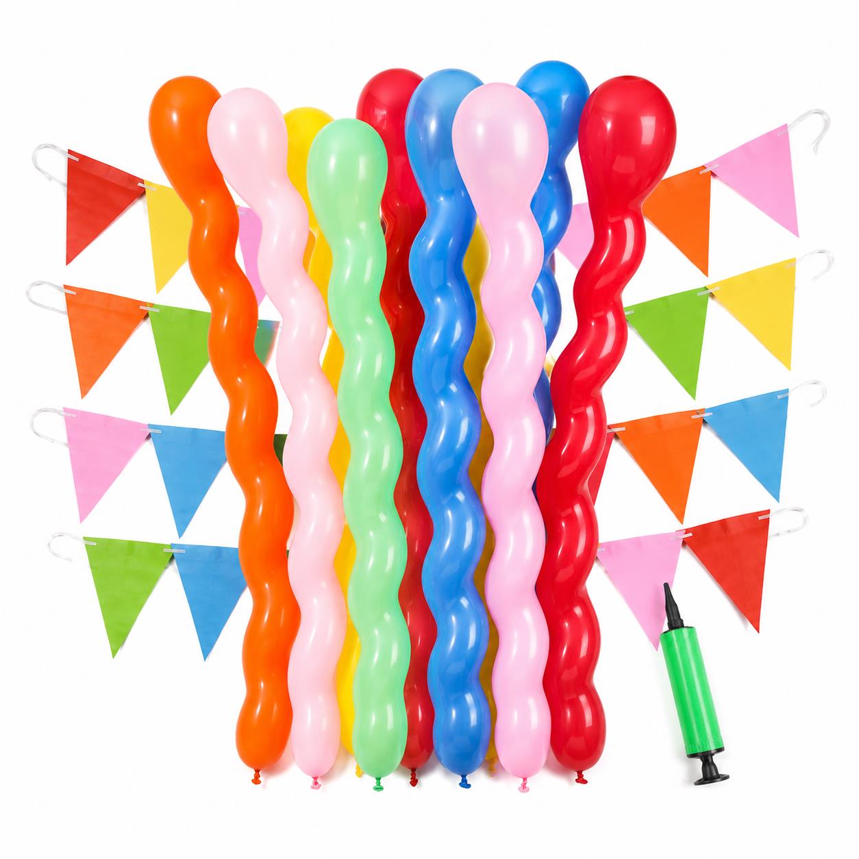 50/100/200PCS Spiral Balloons  – обзор и цена Balloon Pump Hand