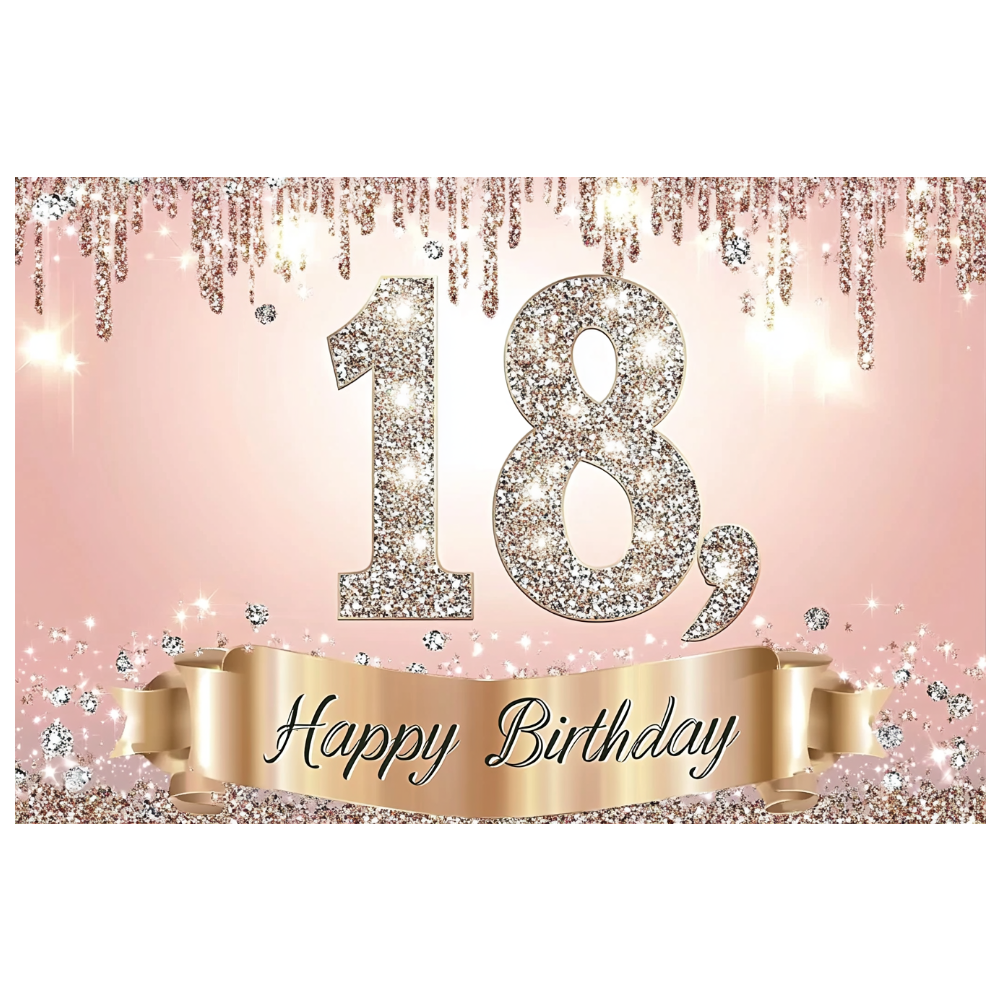 Sweet Gold 18th Birthday Backd – обзор и цена Party Banner Gold