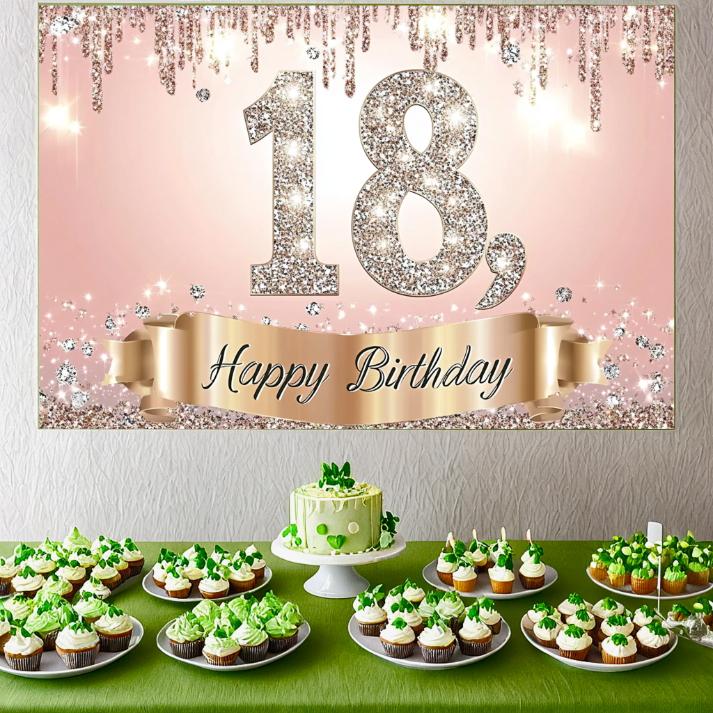 Sweet Gold 18th Birthday Backd – обзор и цена Party Banner Gold