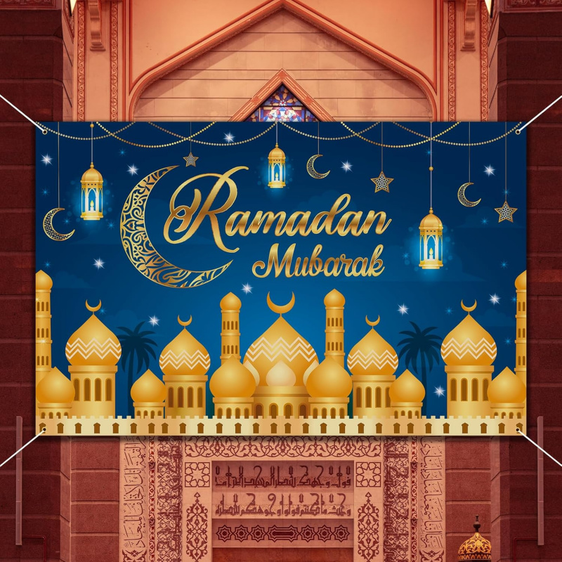 VIKAMA Ramadan Mubarak Blue Go – обзор и цена Party Banner Gold