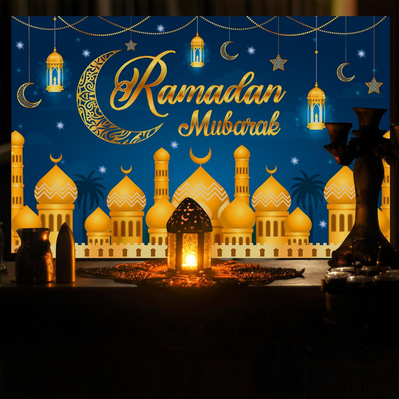 VIKAMA Ramadan Mubarak Blue Go – обзор и цена Party Banner Gold