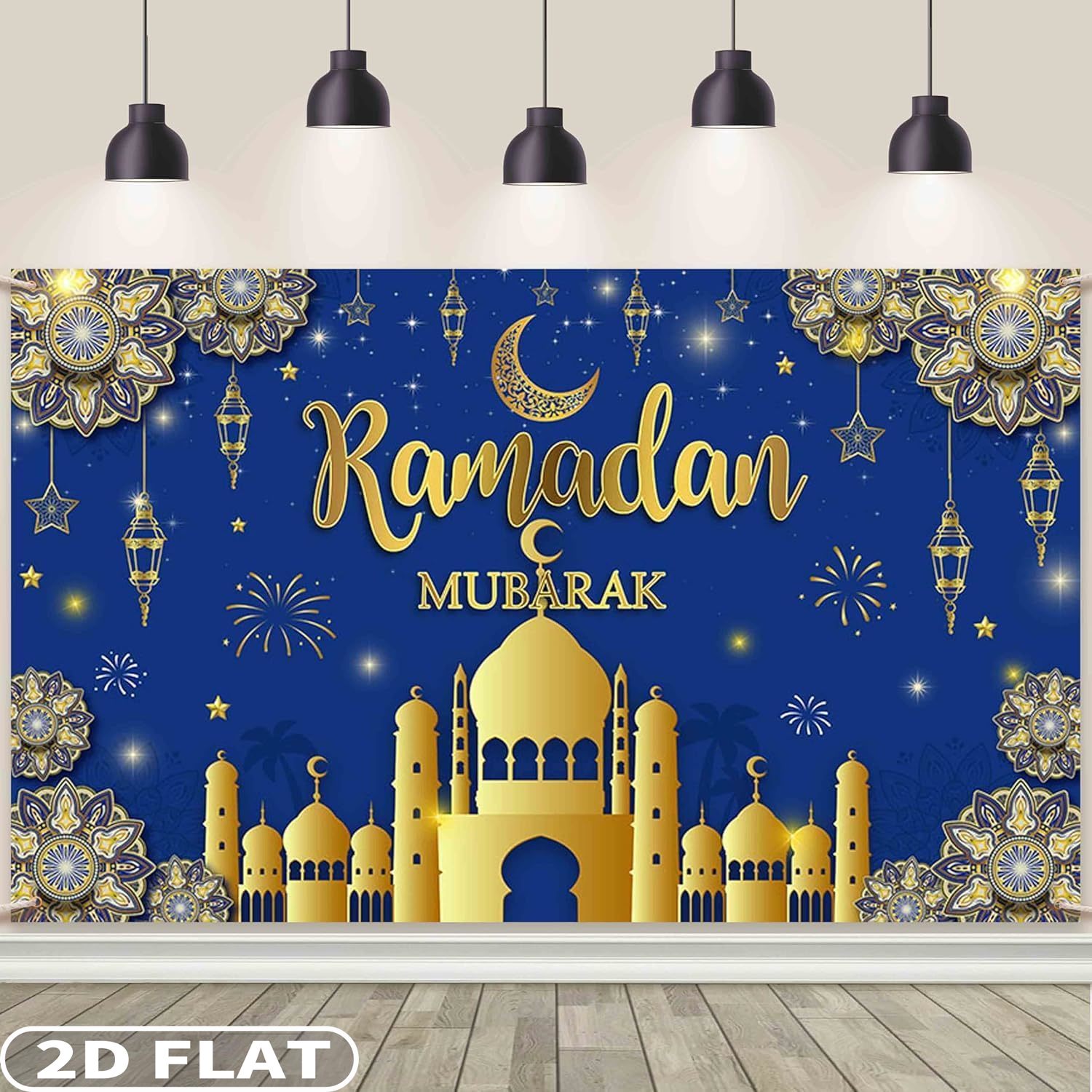 2D FLAT 1pc Ramadan Mubarak Fe – обзор и цена Party Banner Gold