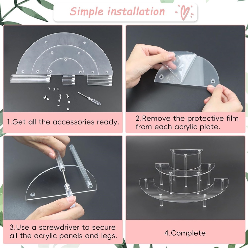 1/2pack Acrylic Display Riser  – обзор и цена Cupcake Stand Tier