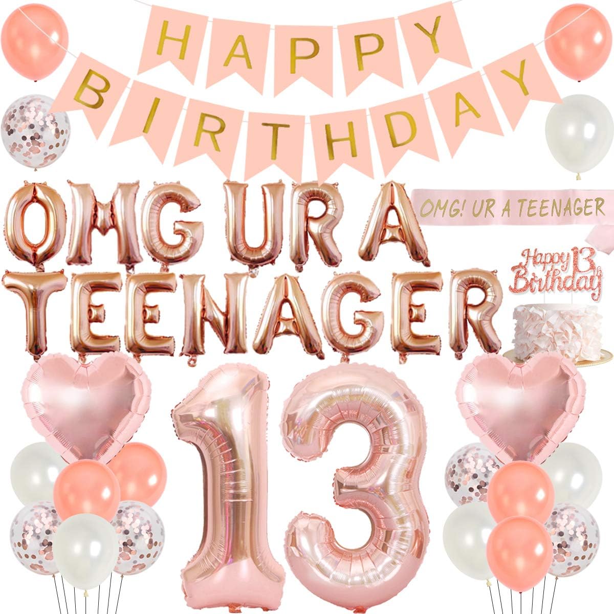 13th Birthday Party Decoration – обзор и цена Party Banner Gold