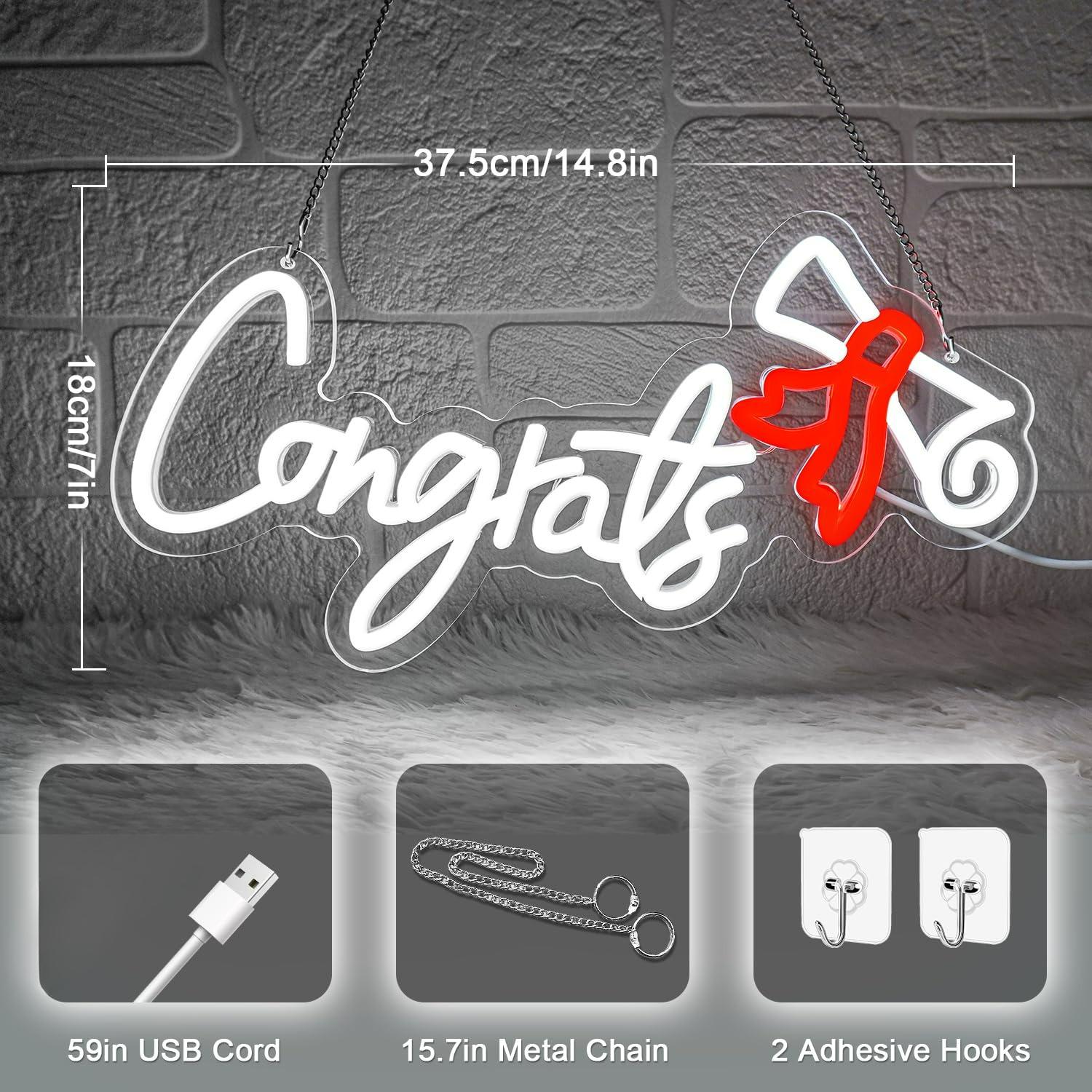 Congrats Graduation Neon Sign  – обзор и цена Neon Sign Party