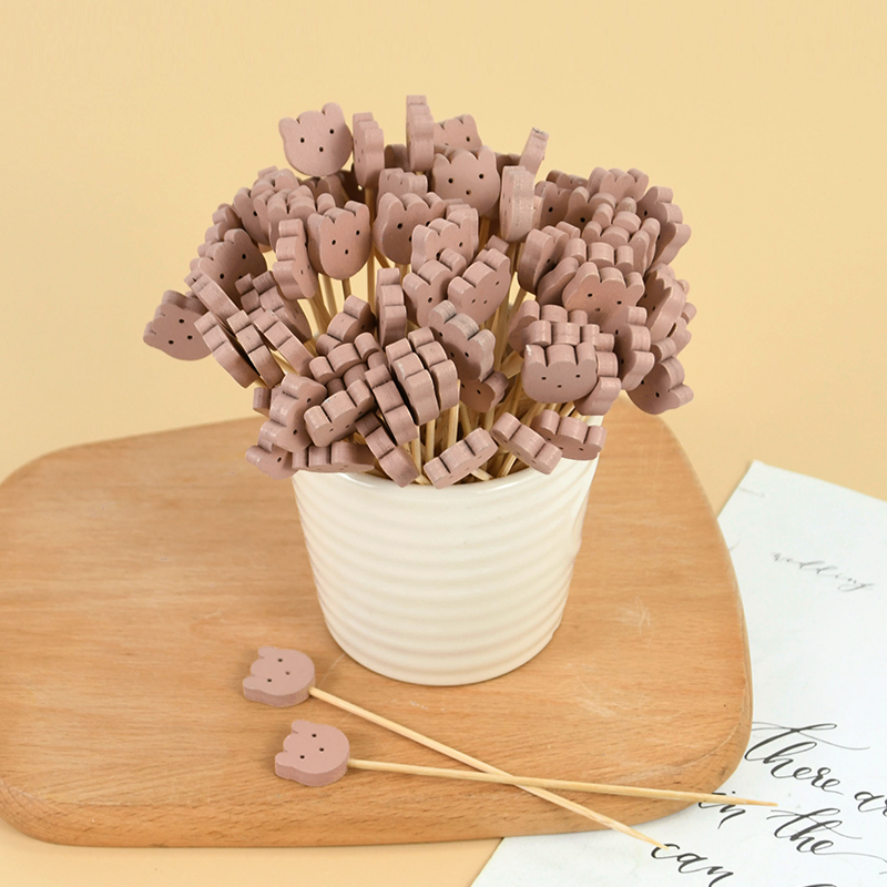 50/100pcs Cute Bear Heart Bead – обзор и цена Centerpiece Stick