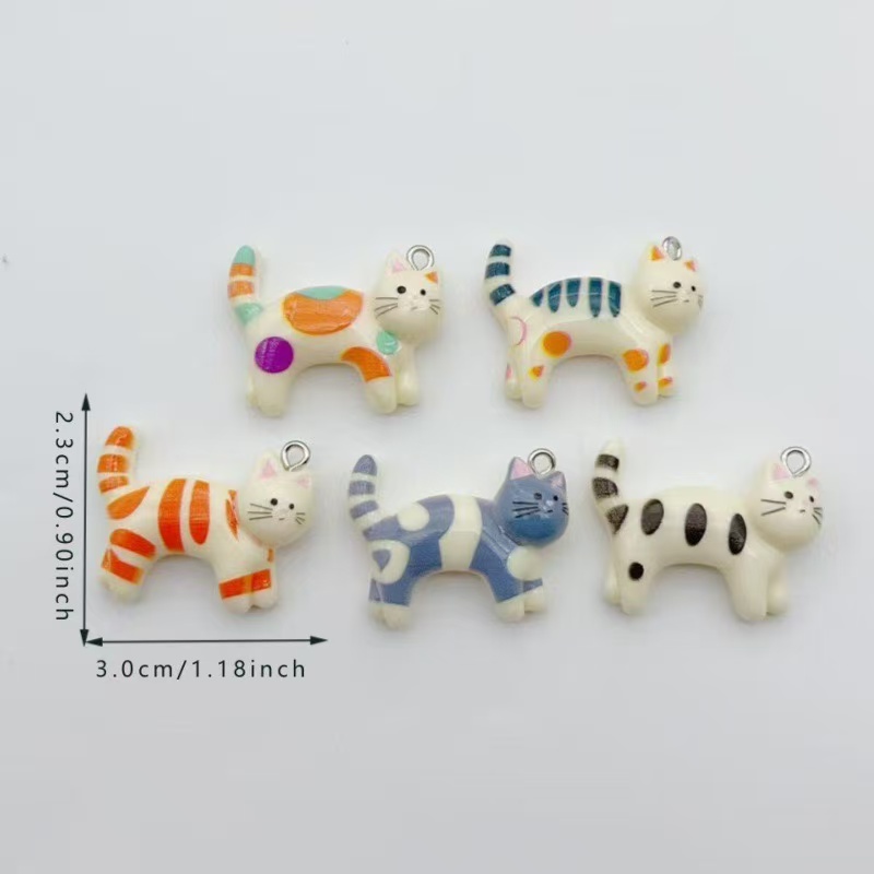 10pcs resin cartoon cat animal – обзор и цена Event Party