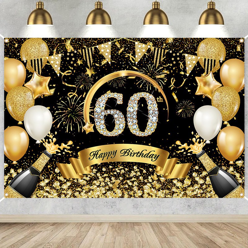 Happy 30th 40th 50th Birthday  – обзор и цена Party Banner Gold