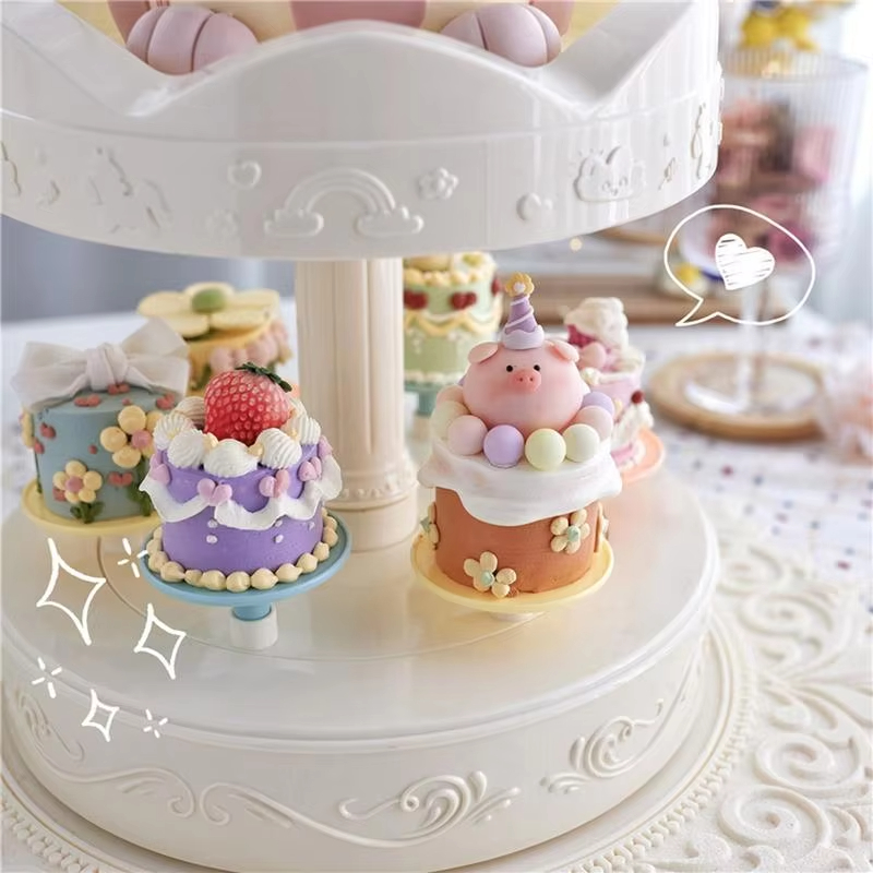 2-tier Automatic Rotating Cake – обзор и цена Cupcake Stand Tier