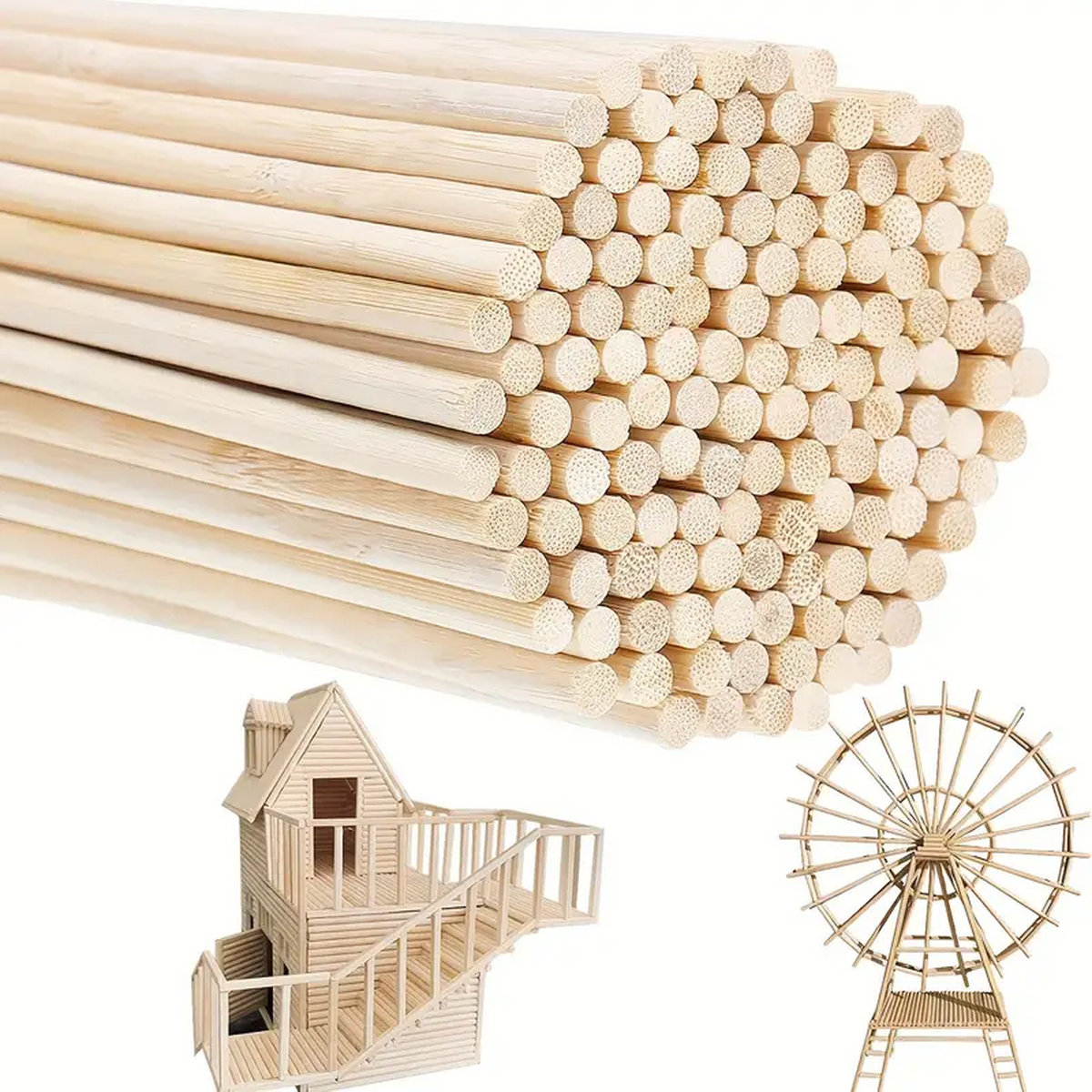 DIY Bamboo Sticks 50/100pcs Na – обзор и цена Cotton Candy Cone