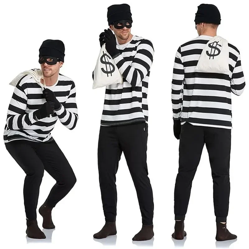 Convict Thief Cosplay Costume  – обзор и цена Party Favor Bag