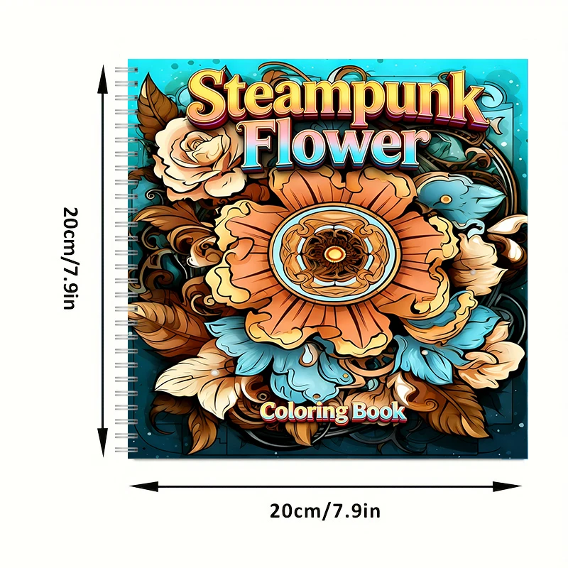 Coloring Book Steampunk Flower – обзор и цена Event Supplies