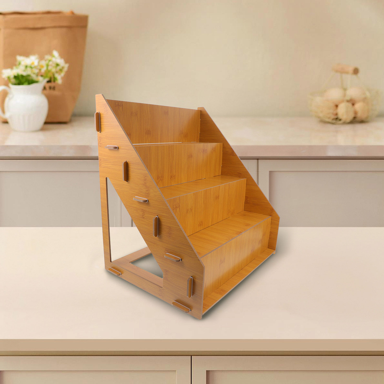 4-Tier Natural Solid Wood Cake – обзор и цена Cupcake Stand Tier