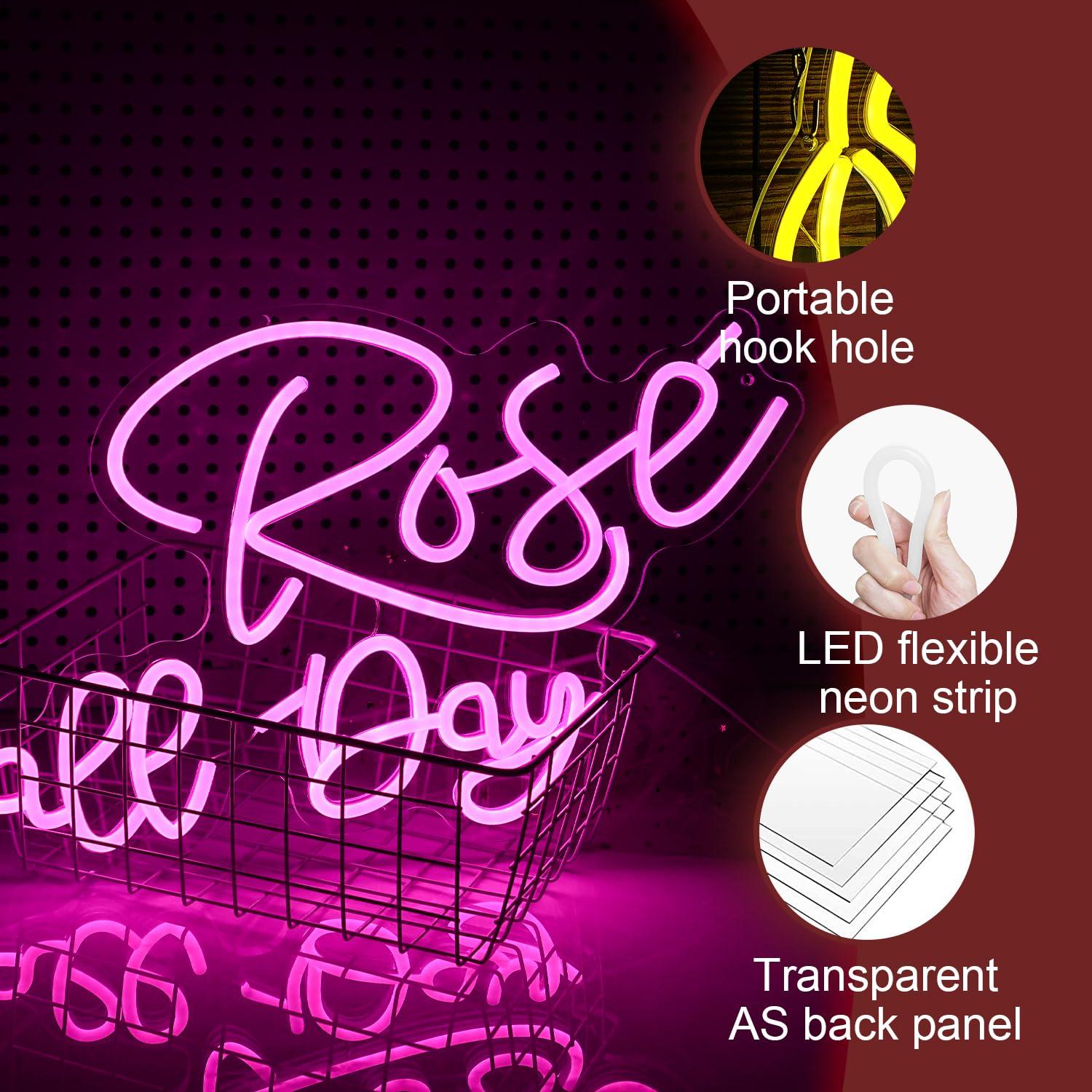 Rose All Day Neon Sign Dimmabl – обзор и цена Neon Sign Party