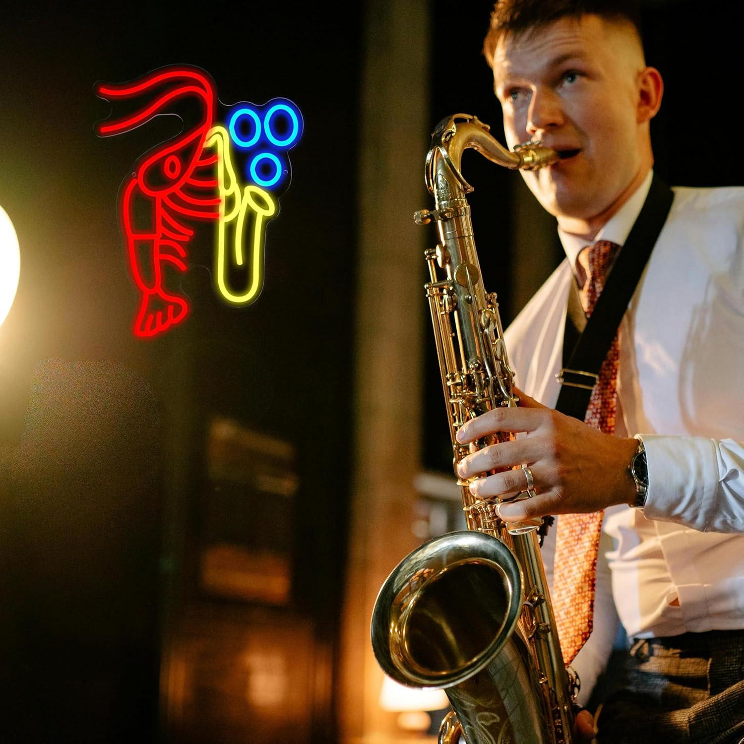 Lobster Saxophone Neon Sign Ja – обзор и цена Neon Sign Party
