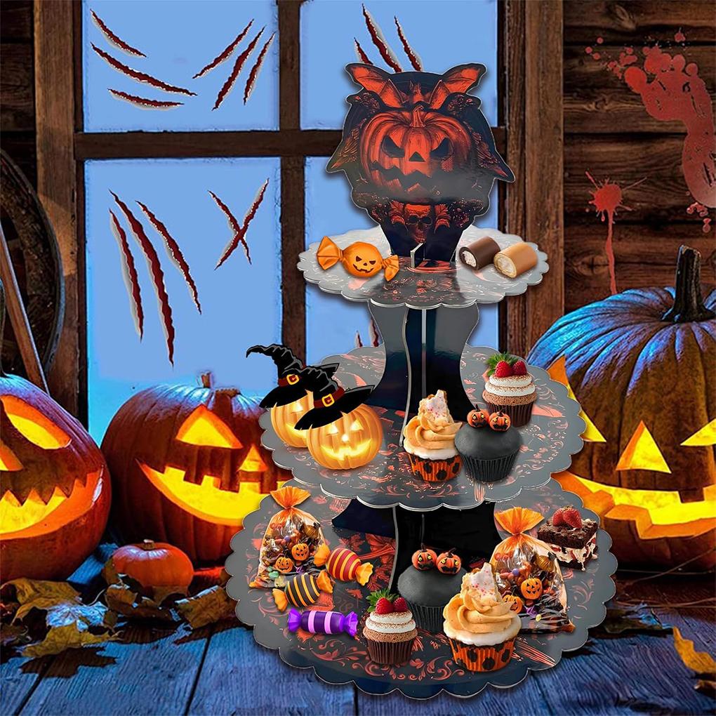 Halloween Cake Stand Pumpkin B – обзор и цена Cupcake Stand Tier
