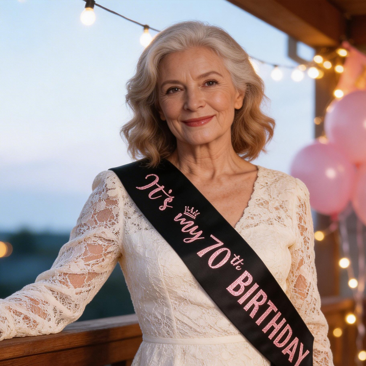 Premium Black It's My 70th Bir – обзор и цена Birthday Sash Glitter