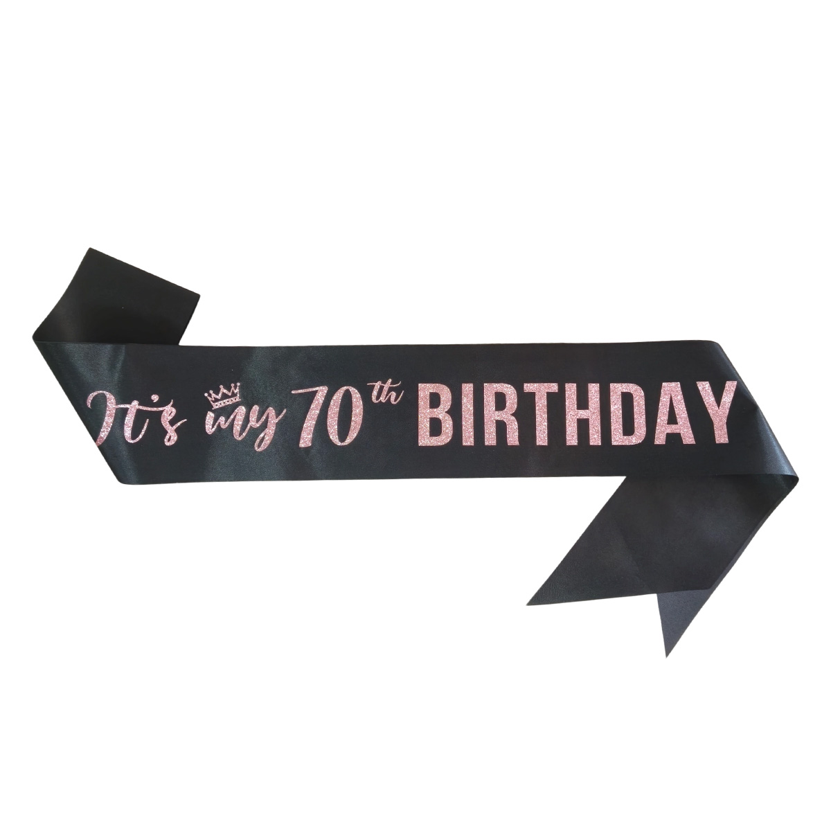 Premium Black It's My 70th Bir – обзор и цена Birthday Sash Glitter